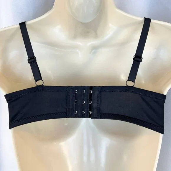 VS Bombshell Inspired Adds 2 Cups Ultimate Pushup Bra 38B Black Pink Lace - Picture 6 of 6